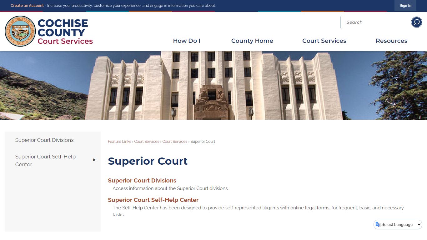 Superior Court | Cochise County, AZ