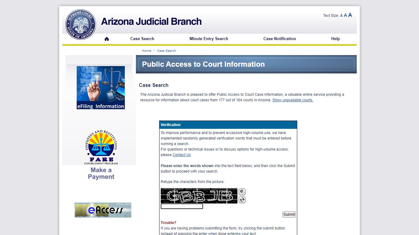 Case Search - Arizona Judicial Branch